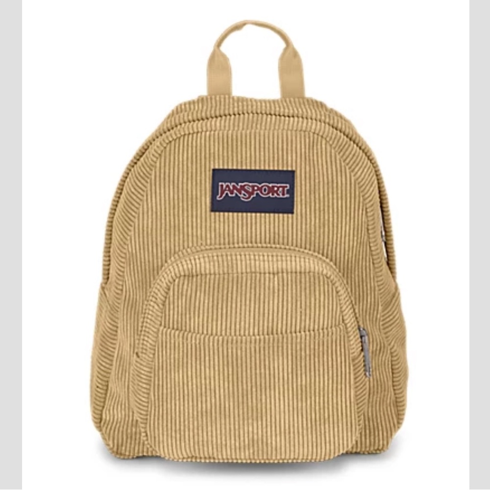 Jansport half pint mini backpack curry corduroy
